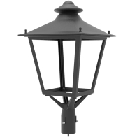 Westgate GPC LED Garden Post Top Coach Light - 60 | 80 | 100W - CCT Selectable - 120-277V - Black