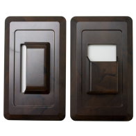 NSL 1.4W LED Scoop Switch Star - Brown Wood Grain - 2700K - 120V