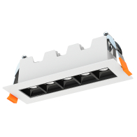 Lotus 5-Light Linear Recessed LED Downlight - 30º Beam Angle - 11W - CCT Selectable - 120V - White