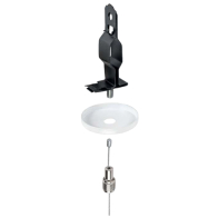 Keystone 2" Circular Canopy Cover Non-Feed Kit - T-Bar Mount - White