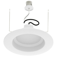 Keystone LED Residential Retrofit - 6" Round - Contractor Series - 120V - 7W - 3000K - 120V - TRIAC Dimming - E26 Adapter Included
