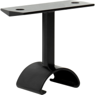 Task Lighting Top-Mounted Support - Lighted Closet Rod - Black