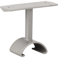 Task Lighting Top-Mounted Support - Lighted Closet Rod - Satin Nickel