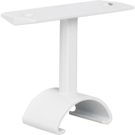 Task Lighting Top-Mounted Support - Lighted Closet Rod - White