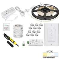 Task Lighting 16' Radiance LED Tape Light Kit - 2700K - 1.5W / FT - 120 Lumens / FT - 12V