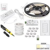 Task Lighting 16' Vivid LED Tape Light Kit - 1 Zone - 1 Area - 5000K - 2.8W / FT - 225 Lumens / FT - 12V