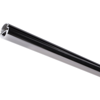 Task Lighting 18" Lighted Closet Rod - 4000K - Aluminum Profile - Frosted Lens - Black - 24V