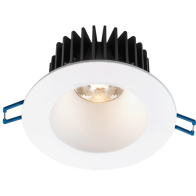 Lotus 4" Round Deep Regressed Polycarbonate LED Downlight - Corrosion Resistant - 15W - 4000K - 1,300 Lumens - 120V