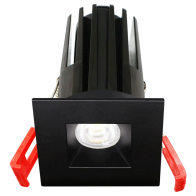 Lotus 2" 7W Square LED Downlight - CCT Selectable - 480 Lumens - 120V - Black
