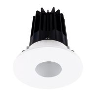 Lotus 2" LED Recessed Downlight - 8W - 3000K - 600 Lumens - Silver Reflector - Pinhole Trim - 120V