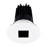 Lotus 2" LED Recessed Downlight - 8W - 2700K - 580 Lumens - Bronze Reflector - Square Hole Trim - 120V