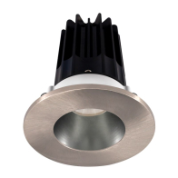 Lotus 2" LED Recessed Downlight - 8W - 2700K - 580 Lumens - Chrome Reflector - Round Brushed Nickel Trim - 24° - 120V