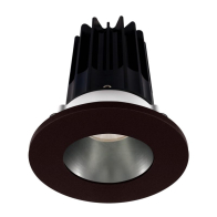 Lotus 2" LED Recessed Downlight - High Output - 15W - 2700K - 980 Lumens - Chrome Reflector - Round Bronze Trim - 120V
