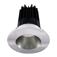 Lotus 2" LED Recessed Downlight - High Output - 15W - 4000K - 1,020 Lumens - Chrome Reflector - Round Chrome Trim - 120V
