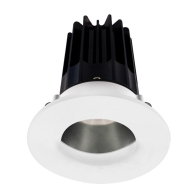 Lotus 2" LED Recessed Downlight - High Output - 15W - 4000K - 1,020 Lumens - Chrome Reflector - Wall Wash Trim - 120V