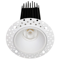 Lotus 2" Trimless Round LED Downlight - High Output - 15W - CCT Selectable - 1000 Lumens - 120V - White