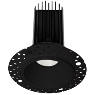 Lotus 2" Trimless Round LED Downlight - High Output - 15W - CCT Selectable - 1000 Lumens - 120V - Black