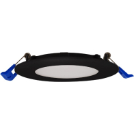 Lotus 9W 4" Super Thin Economy Round LED Downlight - CCT Selectable - 120V - Black