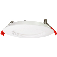 Lotus 9W 4" Round Regressed Baffle Economy LED Downlight - CCT Selectable - 120V - White
