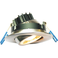 Lotus 3" Eyeball Gimbal LED Downlight - 7.5W - 4000K - 630 Lumens - 120V - Brushed Nickel