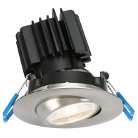 Lotus 3" Eyeball Gimbal LED Downlight - High Output - 11W - Dim To Warm / 3K-18K - 780 Lumens - 120V - Brushed Nickel