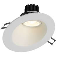 Lotus 4" Sloped Round Regressed Gimbal LED Downlight - 7.5W - 2700K - 580 Lumens - 120V - White
