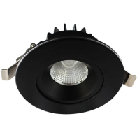 Lotus Venus 4" Round Recessed Gimbal LED Downlight - 12W - CCT Selectable - 920 Lumens - 120V - Black
