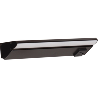 Task Lighting 10.5" 6W Lighted Power Strip - 1 Receptacle - 5000K - 300 Lumens - 12V - Black