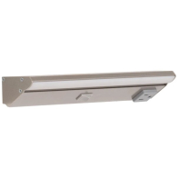 Task Lighting 10.5" Lighted Power Strip w/ Switch - 1 Gray Single Receptacle - 2700K - 200 Lumens - 120V - Satin Nickel