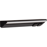 Task Lighting 12.5" 6W Lighted Power Strip - 2 Receptacles - CCT Tunable (27K thru 50K) - 12V - Black