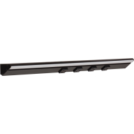 Task Lighting 24.5" 12W Lighted Power Strip - 4 Receptacles - 5000K - 1,200 Lumens - 12V - Black