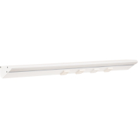 Task Lighting 24.5" 12W Lighted Power Strip - 4 Receptacles - 4000K - 1,200 Lumens - 12V - White