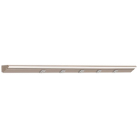 Task Lighting 42.5" 21W Lighted Power Strip - 5 Receptacles - 4000K - 2,100 Lumens - 12V - Satin Nickel