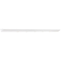 Task Lighting 48.5" 24W Lighted Power Strip - 5 Receptacles - 2700K - 2,400 Lumens - 12V - White