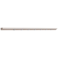 Task Lighting 60.5" 30W Lighted Power Strip - 7 Receptacles - 3000K - 3,000 Lumens - 12V - Satin Nickel