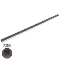 Task Lighting 72.5" 36W Lighted Power Strip - 8 Receptacles - 4000K - 3,600 Lumens - 12V - Bronze