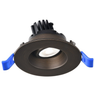 Lotus 2" Round Regressed Gimbal LED Downlight - High Output - 5.5W - 5000K - 550 Lumens - 120V - Oil Rubbed Bronze