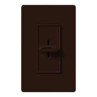 Lutron Skylark Slide-to-Off 3-Speed Fan Control - Single-Pole - Brown