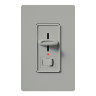 Lutron Skylark Preset Single-Pole Dimmer with Nightlight - 1000W Max - Gray