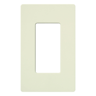 Lutron Claro Screwless Designer Wallplate - 1 Gang - Biscuit
