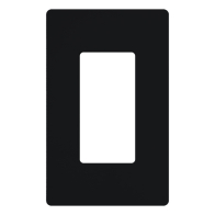 Lutron Claro Screwless Designer Wallplate - 1 Gang - Midnight