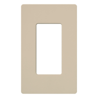 Lutron Claro Screwless Designer Wallplate - 1 Gang - Taupe