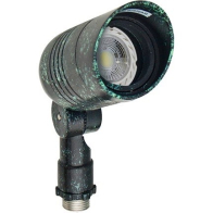 Dabmar 5W LED Spot Light w/ Hood - MR16 Lamp - 2700K - 12V - Verde Green