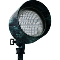 Dabmar 9W LED Flood Light w/ Hood - PAR36 Lamp - RGB Tunable + 2700K - 12V - Verde Green