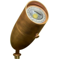 Dabmar 7W LED Small Spot Light - MR16 Lamp - 2700K - 12V - Antique Brass