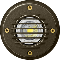 Dabmar 3W LED In-Ground Well Light w/ Grill - MR16 Lamp - 2700K - 12V - Bronze