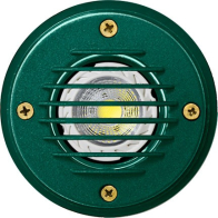 Dabmar 7W LED In-Ground Well Light w/ Grill - MR16 Lamp - 2700K - 12V - Green