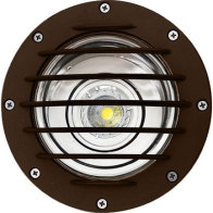 Dabmar 7W LED In-Ground Well Light w/ Grill - MR16 Lamp - 2700K - 12V - Bronze