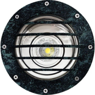 Dabmar 3W LED In-Ground Well Light w/ Grill - MR16 Lamp - 2700K - 12V - Verde Green