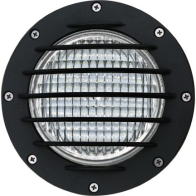 Dabmar 9W LED In-Ground Well Light w/ Grill - PAR36 Lamp - RGB Tunable + 2700K - 12V - Black